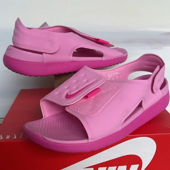 NIKE SUNRAY ADJUST 5 (GS/PS)
PSYCHIC PINK/LASER FUCHSIA Sandals - Picture 7 of 16